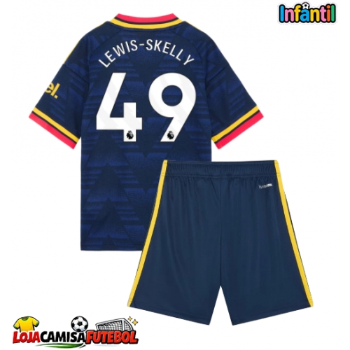 Camisa de Futebol Arsenal Myles Lewis-Skelly #49 Equipamento Secundário Infantil 2026-27 Manga Curta (+ Calças curtas)